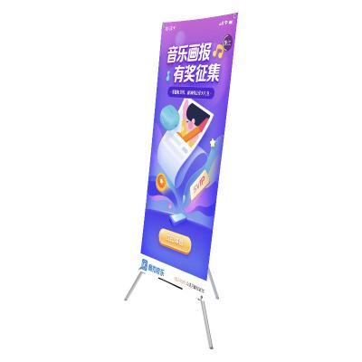 China Retractable& Outdoor Advertising Economic Tripod Adjustable X-structure Position Banner Stand Display Stand for sale