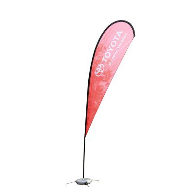 China Display System 3.4m Aluminum Carbon Fiberglass Flag Pole Bracket With Outdoor Bag Knife Type Beach Flag Poles For Events Display for sale