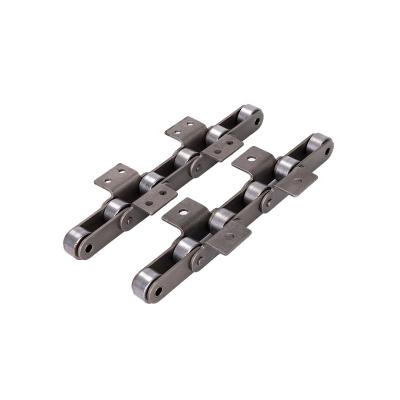 China Hotels High Precision Standard Double Pitch Conveyor Roller Chain With Attachments for sale