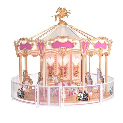 China Metal Made In China Top Quality Price Luxury Carrusel Horses Kiddie Ride Carousel for sale