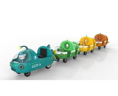 China Metal Kindergarten Electric Train Amusement Ride Outdoor Amusement Park Rides Train for sale