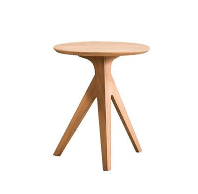 China Universal solid wood creative sofa side table small round table simple living room small small coffee table for sale