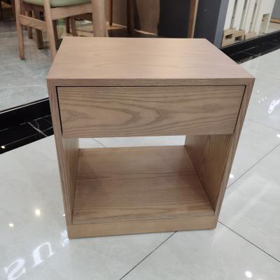 China Storage Bedside Table Cabinet Solid Wood Locker In Bedroom for sale