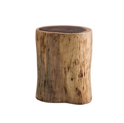 China Log Pillar Acacia Wood Tree Stump Round Wooden Stool Solid Wood Stool Shoes Sneak Tea Table for sale