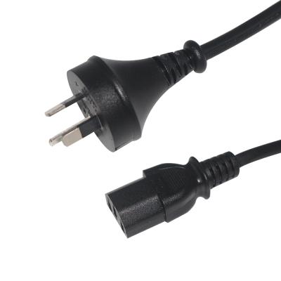 China Australian Home Appliance Power Cord With 3 Pin Plug AU Computer AC Power Cord With Female End C13 Australian Power Cord for sale