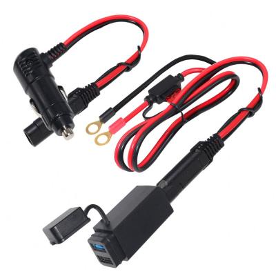 China Mobile Phone Charging Motor 2.1a Motor Usb Motorcycle Wireless Fast Electric Cable Car Dual Station Battery Charger for sale