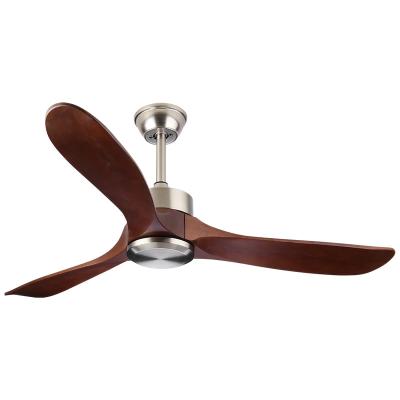 China With Light Traditional Ceiling Fans Living Room Indoor Ceiling Fans Wood Blades for sale