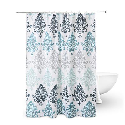 China Hot Stocked Green Series On Amazon Polyester Fabric Fabric Luxury Waterproof Bathroom Shower Curtain 180*180cm for sale