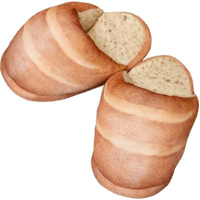 China 2022 Cute Custom Hot Selling Home Decor Eco Friendly Designer Amazon Play Maker Adult Stuffed & Plush Toys Bread Slippers for sale