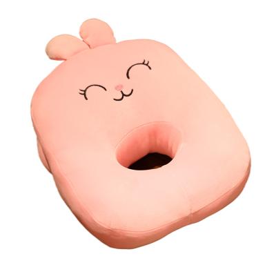 China New Type Non-Toxic Plush Bunny Hamster Dinosaur Nap Goat Pig Toys Cushion Cube Plush Hand Memory Foam Sleep Travel Pillow for sale