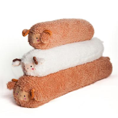 China Wholesale Cheap Non-Toxic Oblong Sheep Girls Soft Custom Animal Kids Other Plush Toy Cloth Cases Bed Baby Stuffed Travel Blanket for sale