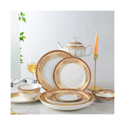 China Viable Best China Dinner Set Nordic Dinnerware Dinner Sets Ceramic Dinner Set for sale