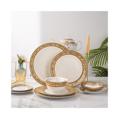 China Viable factory dinner set supplier dinner plates sets for weddings china dinner set for sale