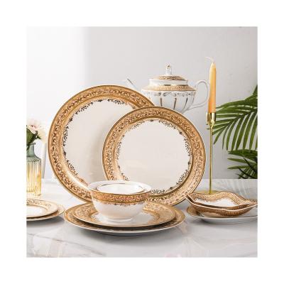 China China Sustainable Hot Sale Luxury Dinner Set Dinnerware Set Luxury Dinner Set for sale