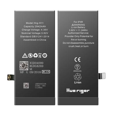 China Mobile Phone Best Selling 100% Brand New Huarigor Mobile Phone 2942mah Digital Replacement Batteries For Iphone Xr for sale