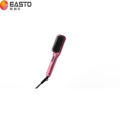 China 360 Swivel Cord Electric Hair Straightener Brush with MCH Fast Heating for Home and Travel for sale