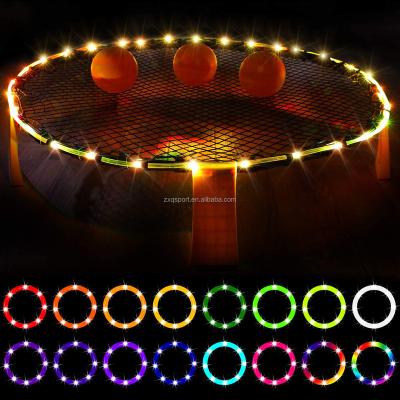 China Designed for Beach Game 16 Color Changing Rim LED Light Up Remote Control LED Circle Lights for Roundnet, Blinngoball Slammo Game, Spike Game for sale