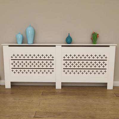 China Hot Selling Modern European Style Gray Painted MDF Cabinet Wooden Radiator Large Radiator Covers for sale