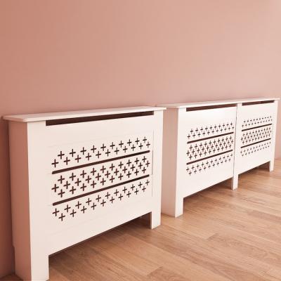 China MDF Heating Cover Modern Traditional White Wood Cabinet Home Furniture Custom Radiator Cover for sale