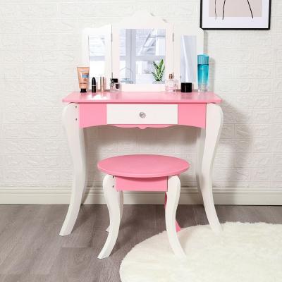 China Modern Minimalist Luxury Storage Beds European Fashion Bedroom Make Up Dressing Table for sale