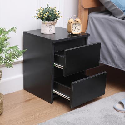 China (Others) Modern High Quality Wooden Nightstand Adjustable Storage Drawer Bedside End Table Bedroom Furniture for sale