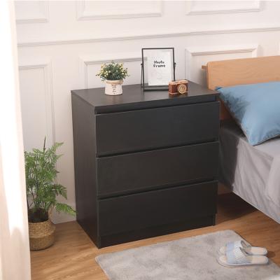 China (Other) Luxury Customized Modern Customized Luxury Nightstand Table Cabinet Large Layer Adjustable Solid Wood Bedside Storage Locker for sale