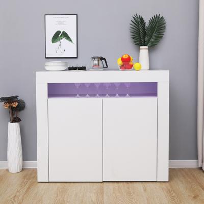 China (Other) Adjustable Modern Dining Furniture Luxury Sideboard With Mirrored Wood Sideboard With Mirrored for sale