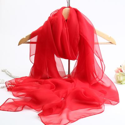 China Fashion Hot Pure Color Candy Color Long Scarves Fashion Sunscreen Ladies Decoration Gift Accessory Sale Large Size Large Size Silk Scarf for sale