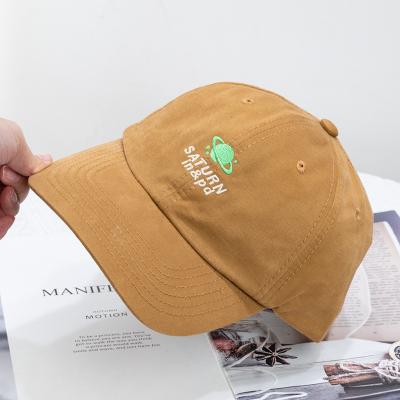 China Retro JOINT Korean niche soft top hat for spring summer personality street embroidery planet baseball cap 2022 for sale