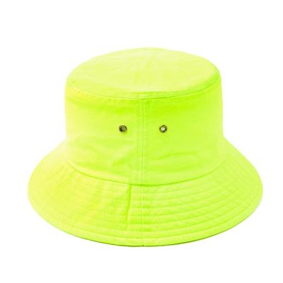 China 2021 New Fashion Fisherman Hat European And Fashion American Outdoor Fluorescent Sunshade Flat Surface Wide Brimmed Hat Use for sale