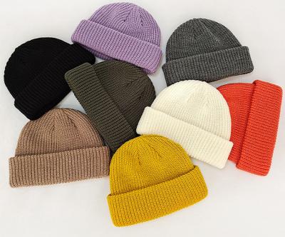 China COMMON Knitted Wool Hat Women's Beanie Hip Hop Plain Hat Winter Protective Hats for sale