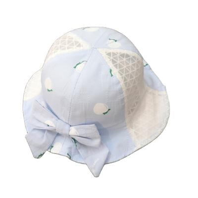 China Eco-friendly Super Cute Baby Princess Thin Newborn Children Summer Sun Visor Fisherman Hat for sale