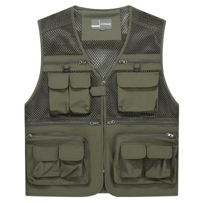 China High Quality Anti-pilling Fish Raising Orange Vest Jacket Softshell Man Tactical Fishing Hunting On Sale for sale