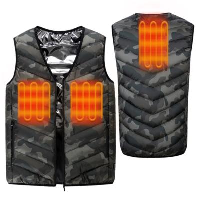 China Best Quality Reversible Fashion Promotional USB Battery Operated Down Heating Winter Outdoor Thermal Vest For Men for sale