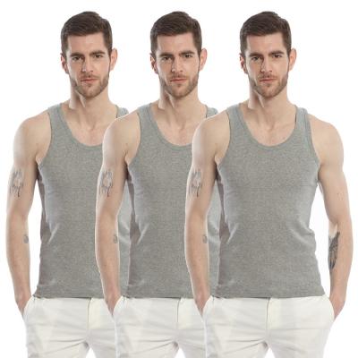 China QUICK DRY NO MOQ Gym Tank Shirt Bodybuilding Smooth Active TankTops Mens Sleeveless Sports Invest for sale