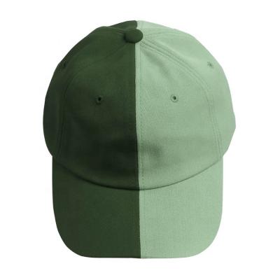 China breathable & Waterproof White Custom Design Vintage Fabric Dad Hat Washed Cotton Two Tone Dad Hat for sale