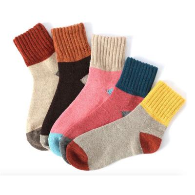 China Wholesale Breathable Custom Design Your Own Socks Autumn Cute Winter Socks Women Thick Woolen Socks for sale