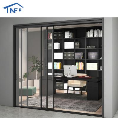 China Sound Insulation Thermal Cut Sliding Patio Doors Exterior Aluminum Aluminum Sliding Door Elevator Sliding Glass Doors for sale