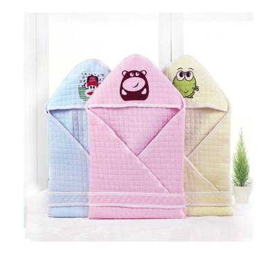 China Viable the latest design of China factory cotton blanket sleeping bag warm baby towel blanket for sale