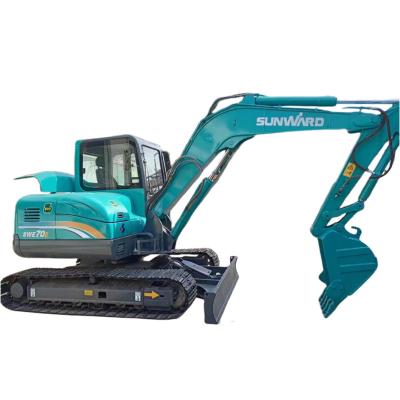 Chine Sunward Swe70E a utilisé l'excavatrice Agriculture Construction Mini Digger de chenille à vendre