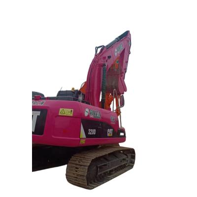 China Crawler Used CAT 320D Excavators Earth Moving Machinery Pink Caterpillar 320 320C 320D for sale