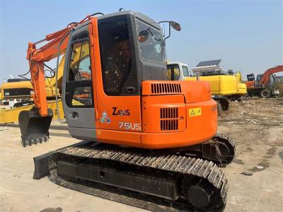 Cina Used Hitachi ZX75US Mini Excavator Used 7.5 Ton Hitachi ZX75 Mini Excavator Digger in vendita