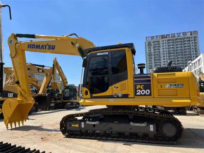 Chine 20 tonnes bon marché Excavatrice japonaise utilisée Komatsu PC200-8 Excavatrice à rampe PC200 PC220 à vendre