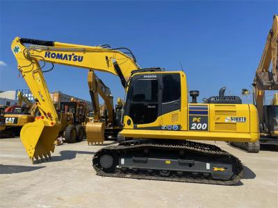 Chine Excavatrice japonaise bon marché utilisée Komatsu PC200-8 Excavatrice à chenille avec voie de 800 mm à vendre