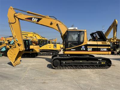 China Excavadora CAT 320BL usada com trilho de 800 mm Excavadora hidráulica Caterpillar usada à venda