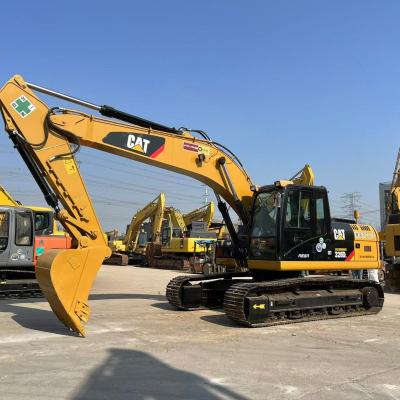 China Excavadora Caterpillar 320DL em bom estado com linha de martelo para mineração à venda