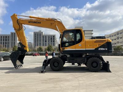 China Used hyundai 210w-9 wheel excavator 21 tons medium size used excavators for sale