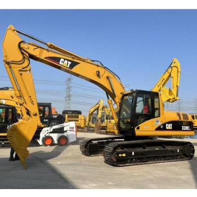 China Excavadora usada CAT 320 CL de alta qualidade e potência com linha de martelo de quebra à venda