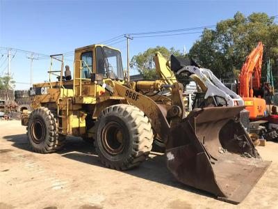 China Pintura original Carregador de rodas usado CAT 966F Carregador frontal de segunda mão Caterpillar CAT 966 à venda