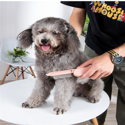 China Viable Tool Cat Hair Cleaner Brush Stainless Steel Pet Comb Dog Grooming Tool for sale